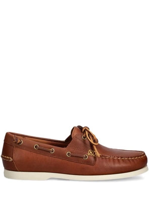 Polo Ralph Lauren leather boat shoes - Brown