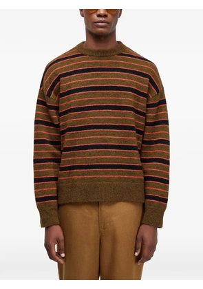 Osklen striped crewneck sweater - Brown