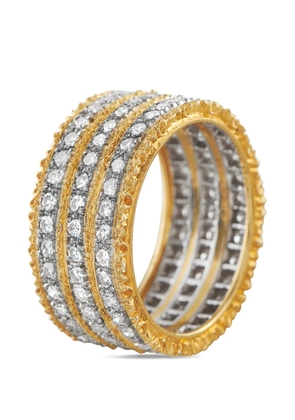 Buccellati diamond yellow gold ring