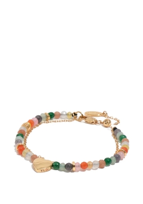 Bimba y Lola beaded heart bracelet - Gold
