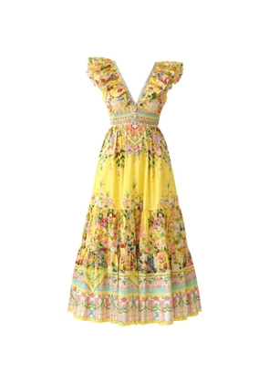 Camilla Lady Limonada midi dress - Yellow