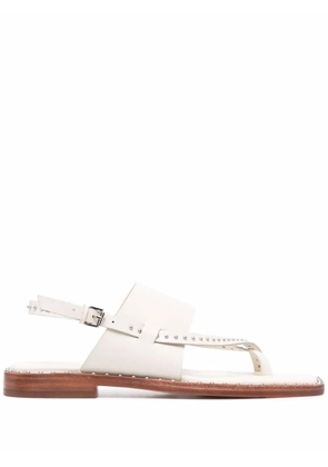 Ash Medina leather sandals - White