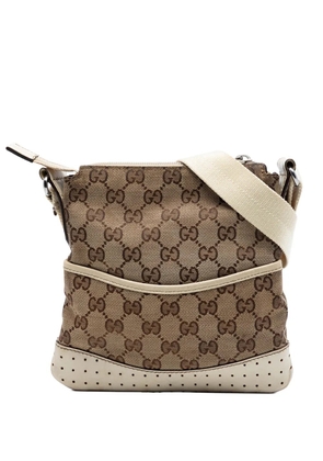 Gucci Pre-Owned 2000-2015 Small GG Canvas Perforated crossbody bag - White