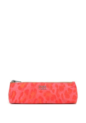 Bimba y Lola leopard zip makeup bag - Pink