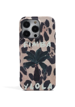 Bimba y Lola Iphone 16 Pro animal-print phone case - Neutrals