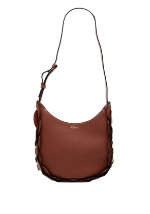 Chloé Pre-Owned 2020-2026 Small Grained Calfskin Darryl Hobo crossbody bag - Brown