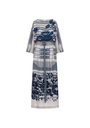 Pierre-Louis Mascia striped-pattern maxi dress - Neutrals