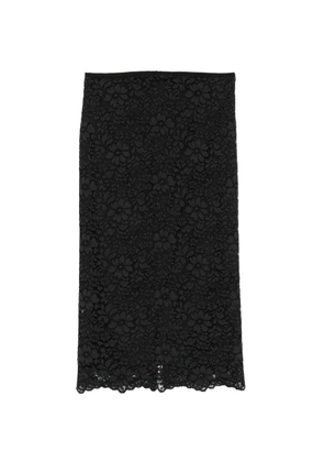 Simonetta Ravizza Clivy floral lace midi skirt - Black