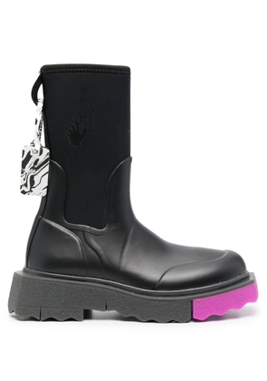 Off-White Rainboot Sponge ankle boots - Black