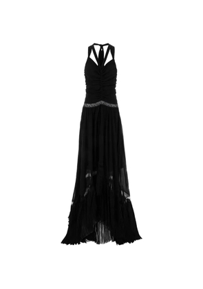 Blumarine ruched pleated dress - Black