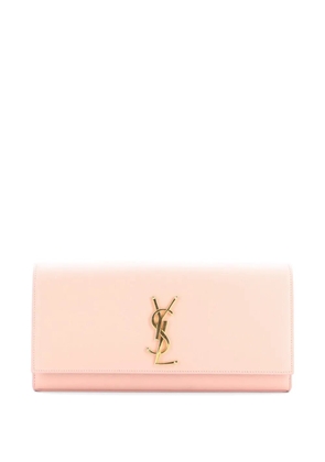 Saint Laurent Pre-Owned Classic Monogram Leather Long clutch bag - Pink
