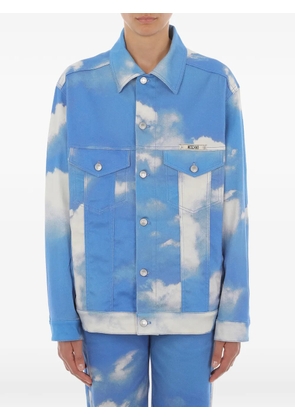 Moschino clouds cotton jacket - Blue