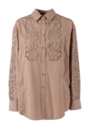 Weekend Max Mara Elmi floral-paterned shirt - Brown