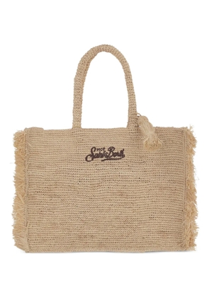 MC2 Saint Barth tassel-detail raffia shoulder bag - Neutrals