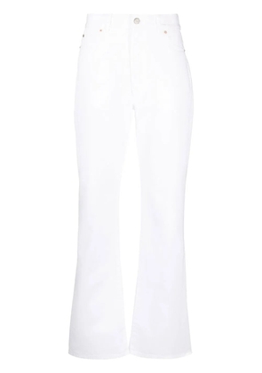 Valentino Garavani logo-print straight-leg jeans - White