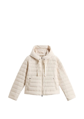 Woolrich hooded quilted jacket - White
