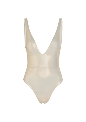 Melissa Odabash Caribbean V-neck swimsuit - Gold