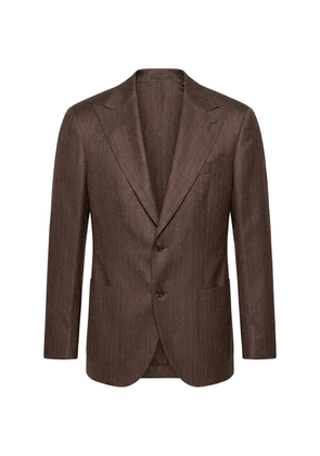 LUIGI BIANCHI MANTOVA wool blazer - Brown