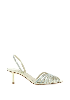 Le Silla Embrace Divina rhinestone elastic sandals - Neutrals
