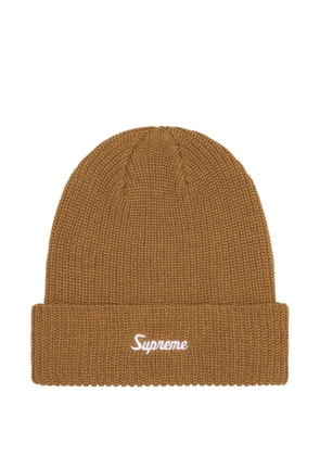 Supreme Loose Gauge beanie hat - Brown