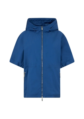 Moorer hooded short-sleeve jacket - Blue