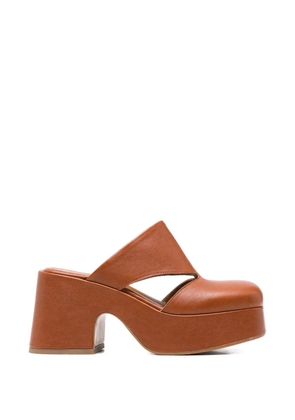 curiositè cut-out-detail mules - Brown
