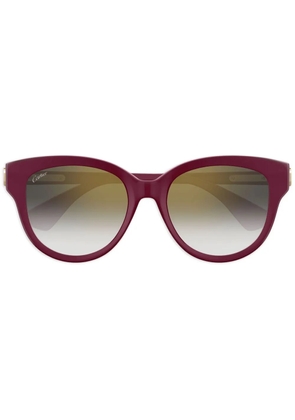 Cartier Eyewear round frame sunglasses - Red