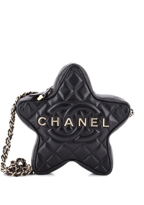 CHANEL Pre-Owned CC Walk of Fame Star Bag Quilted Lambskin crossbody bag - Black