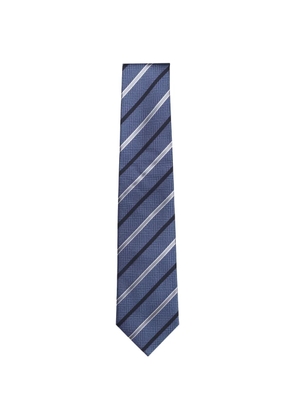 Isaia striped tie - Blue