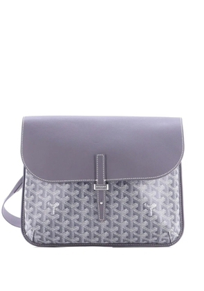 Goyard Pre-Owned Coursier Messenger Bag Coated Canvas and Leather crossbody bag - Grey