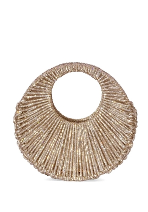 Hibourama resin metallic tote bag - Gold