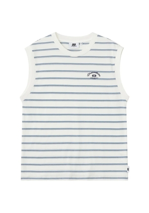 CHOCOOLATE striped sleeveless top - Neutrals