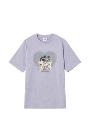 b+ab graphic-print T-shirt - Purple