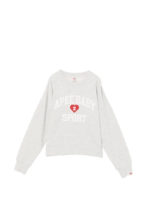 APEE™ by *A BATHING APE® logo-embroidered sweatshirt - Grey