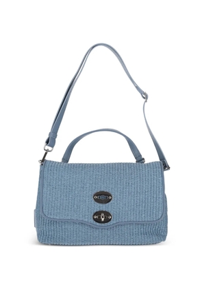 Zanellato Postina woven top handle shoulder bag - Blue