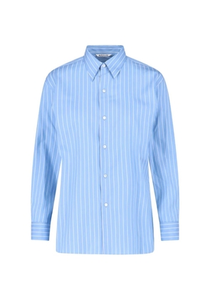 Auralee striped shirt - Blue