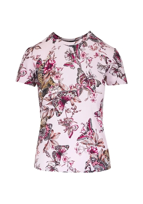 L'Agence Ressi floral-print T-shirt - Pink