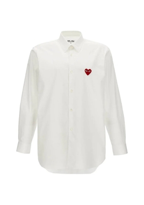 Comme Des Garçons Play logo-detail shirt - White