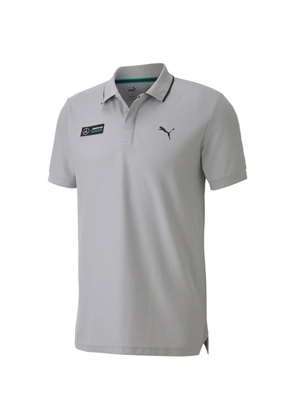 PUMA x Mercedes AMG Petronas F1 Team logo-print polo shirt - Grey