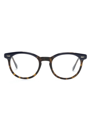 Ray-Ban tortoiseshell-effect round-frame glasses - Blue
