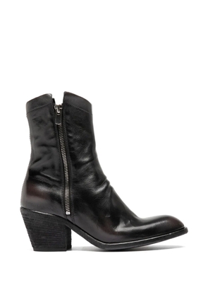 Officine Creative Sydney side zip boots - Black