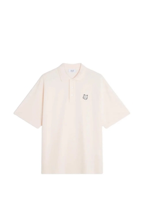 Maison Kitsuné embroidered polo shirt - Neutrals
