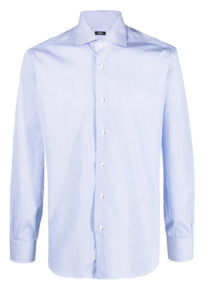 Barba striped long-sleeve shirt - White