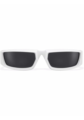 Prada Eyewear Runway wraparound-frame sunglasses - White