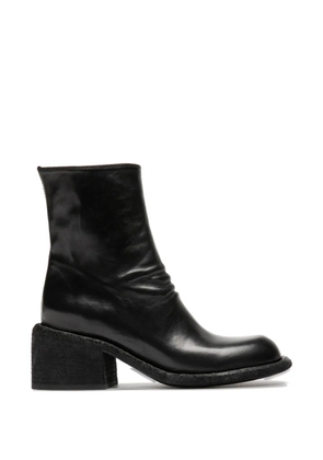 Officine Creative zip leather boots - Black