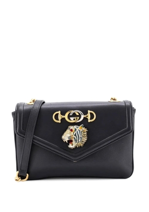 Gucci Pre-Owned Rajah Chain Leather Medium shoulder bag - Black