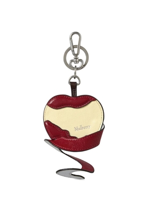 Mulberry Peeling Fruit apple-charm keyring - Neutrals
