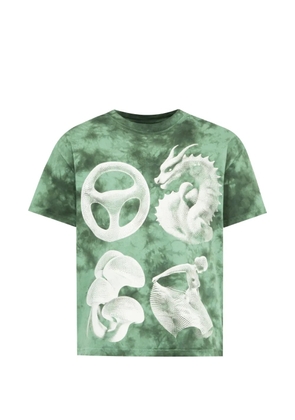 Pleasures Disfunction pirnt-detail T-shirt - Green