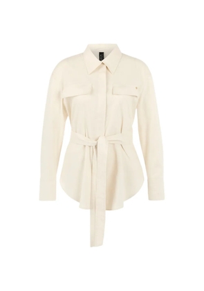 MARCCAIN belted blouse - Neutrals