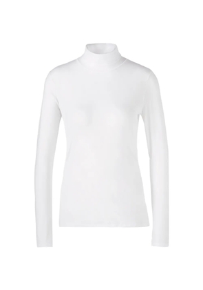 MARCCAIN roll-neck long-sleeve top - White